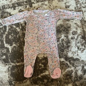 Magnetic Me Floral Print Baby Footie